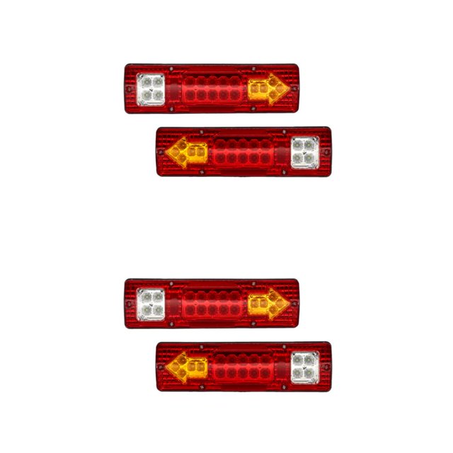 maskred 2pack/lot Durable LED Truck Tail Light Bar For Trucks And Trailers 24v red cover 2Set