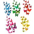 thumbnail image 2 of serony 12Pcs 3D DIY Wall Stickers PVC Kid Room Decal Home Decoration Decor blue 1Set, 2 of 6