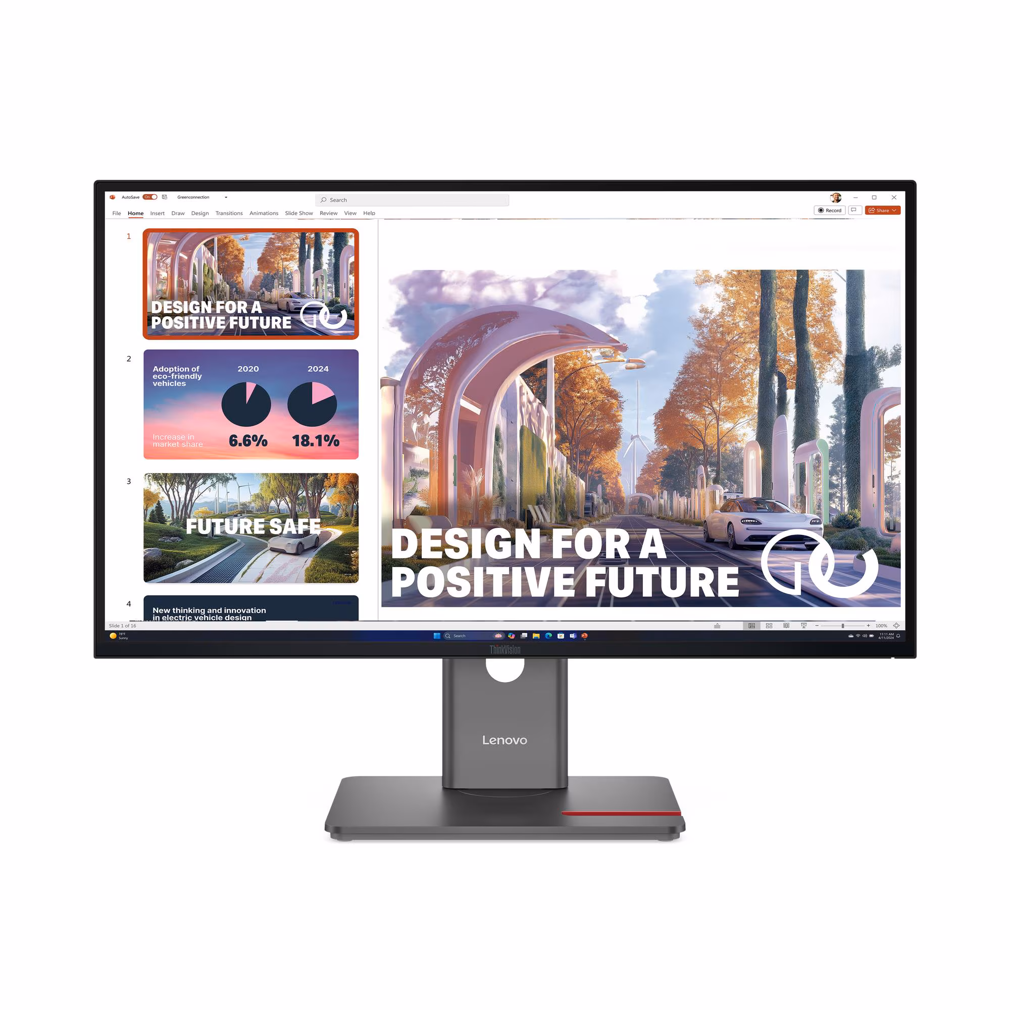 Lenovo ThinkVision P27QD-40 27", 2560 x 1440, Raven Black, 64B3GAR2UZ