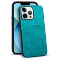 thumbnail image 1 of Pour Ksq Iphone 13 Pro Max 001 Série Étui en Cuir Tout Compris Vert, 1 of 5