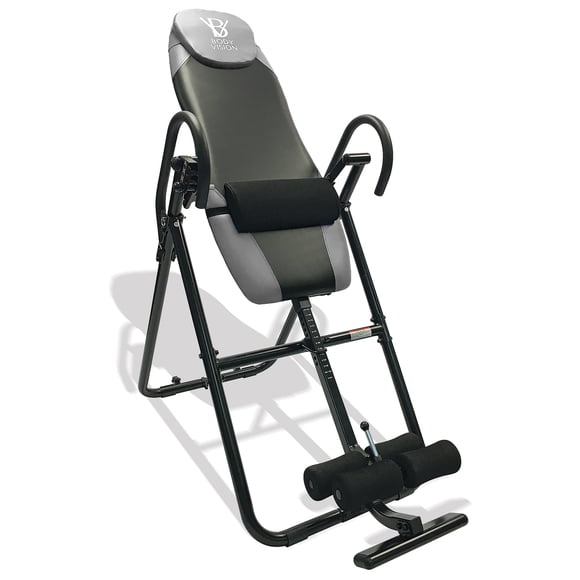 Body Vision IT9825 Premium Inversion Table with Adjustable Head Pillow & Lumbar Support Pad- Heavy Duty up to 250 lbs