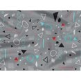 thumbnail image 5 of oneOone Rayon Light Gray Fabric Geometric Sewing Craft Projects Fabric Prints By Yard 56 Inch Wide-R60, 5 of 5