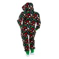 thumbnail image 5 of Combinaison une Pièce à Carreaux pour Femmes, Combinaison Adulte Sans Pieds, Pyjama de Nuit avec Chandails à Capuchon S-TTG, 5 of 5