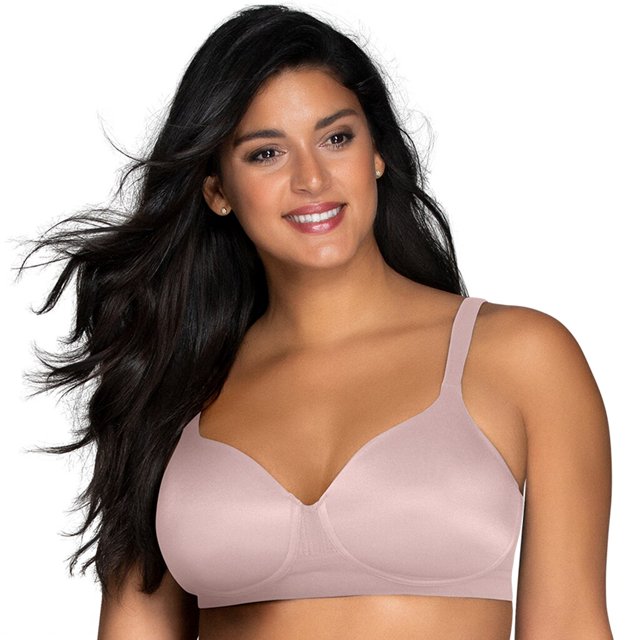 Vanity Fair Womens Beyond Comfort Full Figure Wirefree Bra, 38DD, Sheer Quartz