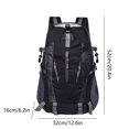 thumbnail image 2 of Travel Bags for Menmulti High Capacity Functional Backpack Pack Double Shoulder Hip Belt Bag Compartment Computer Bag Water Resitive Travel Bag Pouch Hiking Climb Outdoor Backpack, 2 of 6