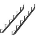 thumbnail image 4 of AKDSteel Heavy Duty Steel Stair Riser 2 Pack Metal Stringer For Outdoor Decks Corrosion Resistant Supports Up To 600lb Easy To Install For Exterior Stairs, 4 of 8