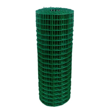 Vinyl Coated Garden Fence Hardware Cloth Poultry Fence Galvanized Roll Garden Fence Wire Mesh Roll 118*20 Inch Suitable for Balcony Yard Garden