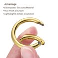 thumbnail image 4 of Unique Bargains Gold Round Zinc Alloy Spring Gate O Ring Snap Clip Buckle (10 Pack), 4 of 5