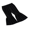 thumbnail image 3 of Infant Baby Girls Flare Pants Outfit Corduroy Trousers Ruffle Leggings Bell Bottom Clothes, 3 of 6