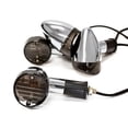 thumbnail image 1 of Krator Motorcycle 4 pcs Smoke Bullet Turn Signals Lights Compatible with Harley Davidson Sport Tour Glide FXRT, 1 of 3