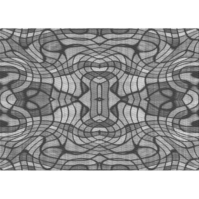 Ahgly Tapis Rectangulaire Lavable en Machine Intérieur Transitionnel Gris Foncé, 3 Pieds x 5 Pieds