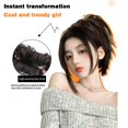 thumbnail image 3 of Hair Bun Extensions Messy Straight Elastic Claw Clip Hair Hairpiece G4O0, 3 of 8