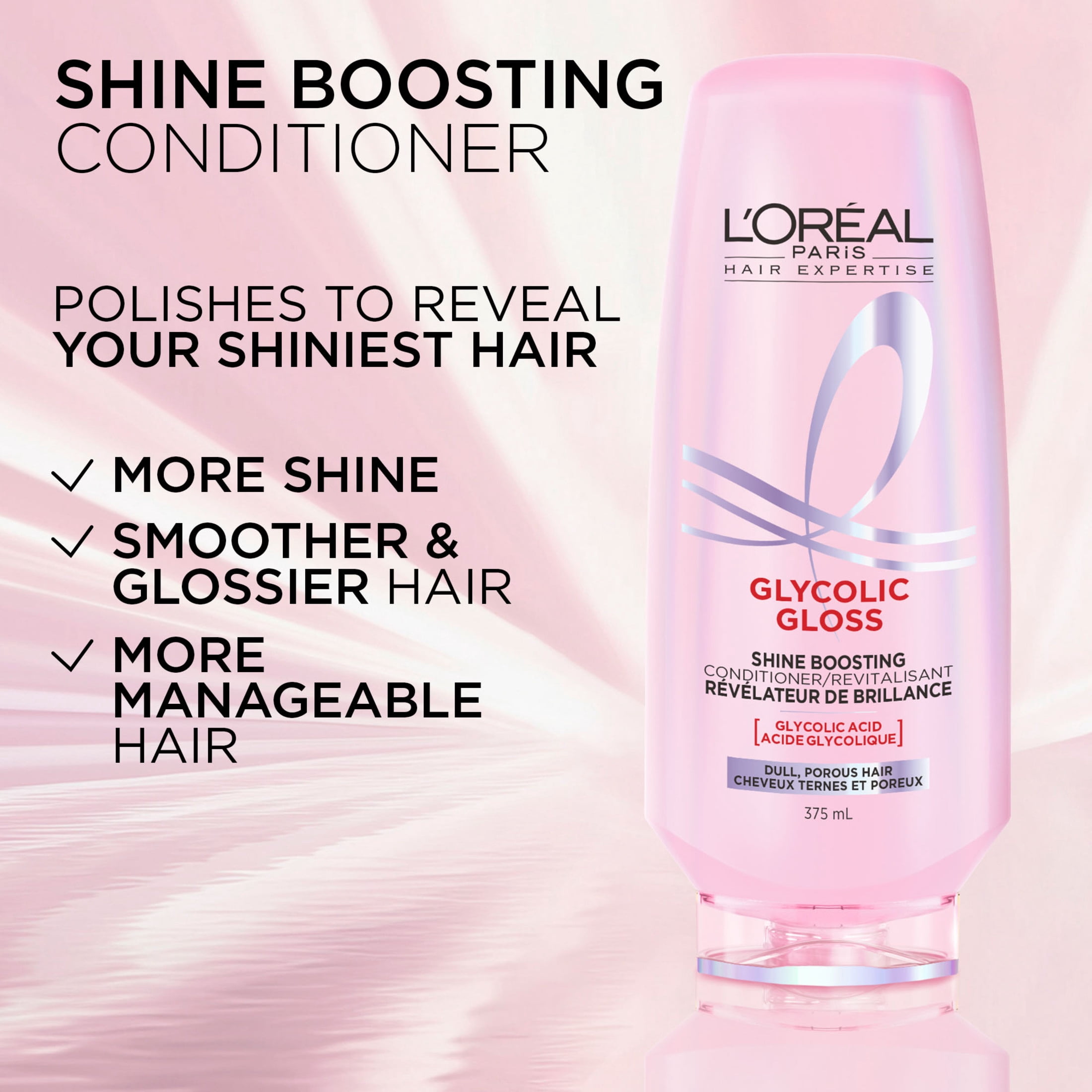 Glycolic Gloss Revitalisant, Cheveux Lustrés & Brillants