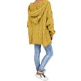thumbnail image 3 of RKSTN Sweaters for Women Fashion Loose Large Size Color Hood Long Sleeves Sweater Tops Fall Sweaters, 3 of 8