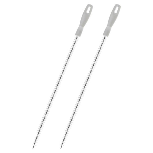 2 pcs Sink Drain Overflow Cleaning Brush, Household Sewer Hair Catcher(45cm)PP, nylon, wire
