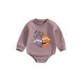 thumbnail image 1 of Fortune Barboteuse d'Automne pour Bébé Fille, Manches Longues, Lettres, Imprimé Citrouille, Justaucorps Hauts, 1 of 7