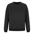 thumbnail image 3 of cfhntfmh Chandails Molletonnés pour Hommes Grande Taille Décontractés à Col Rond à Manches Longues Hauts Basiques Molleton Doux Chandails Molletonnés Unis, 3 of 6