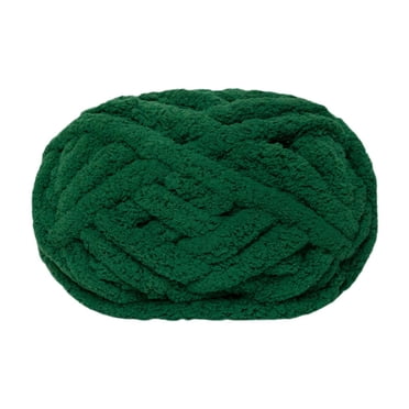 Lipstore Chunky Wool Yarn Jumbo Yarn Arm Knit Yarn Knitting Hand Knit Yarn DIY Crocheting Green