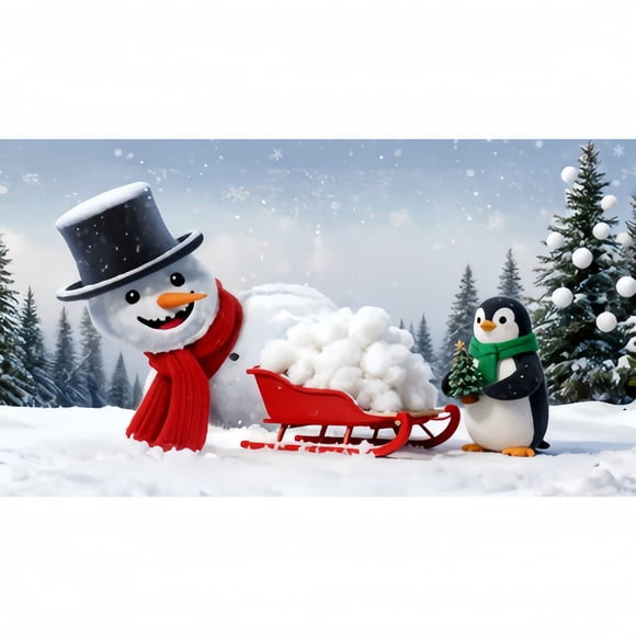SIfdSeng Obtenez-le Rapidement Grande Bannière de Porte de Garage Extérieure pour la Saison des Fêtes Véranda avant Cour Enseigne de Bienvenue Festive de Noël avec Motif de Traîneau du Père Noël Renne Bonhomme de Neige Météo