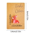thumbnail image 3 of Watermelon Red Easter Glow-In-The-Dark Bunny Pocket Hug Card Easter Greeting Card Gift Card Rabbit-Shaped Plastic Material Holiday Gift 3.14 X 2.12 Inches, 3 of 7