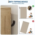 thumbnail image 2 of Towallmark Armoire Garde-Robe en Bois avec 4 Tiroirs, Porte et Tringle - Armoire de Rangement Moderne et Commode pour l'Organisation de la Chambre - Couleur Bois Naturel, 2 of 8