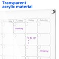 thumbnail image 2 of OULII 2 Pcs Tableau Mémo Transparent pour Réfrigérateur en Acrylique Planification Hebdomadaire Calendrier Effaçable à Sec Usage Domestique, 2 of 7