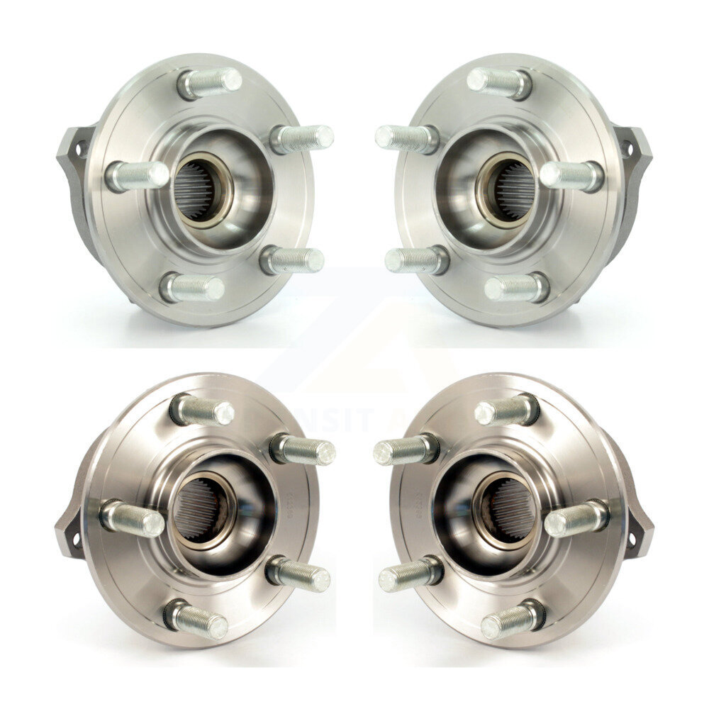 Kugel Front Rear Wheel Bearing & Hub Assembly Kit for Car Chrysler 300 Dodge Charger AWD - Left Right Side (Driver Passenger) K70-101225