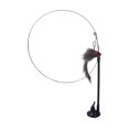 thumbnail image 2 of Milaget Cat Stick Toys Teaser Rod Pet Feather Toy for Exercise Playing IQ Training Grey mouse, 2 of 9