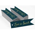thumbnail image 2 of Inkdotpot Pack Of 100 Love Is Sweet Wedding Favor Paper Tags Craft Real Gold Foil Hang Tags, 2 of 6