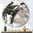 thumbnail image 3 of Designart 'Glam Painted Arcs I' Glam Metal Circle Wall Art, 3 of 3