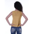 thumbnail image 2 of Moomaya Haut Sans Manches Uni pour Femmes Blouse en Schiffli Tunique Décontractée d'Été, 2 of 6