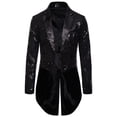 thumbnail image 3 of Qertyioot Veste de Costume Personnalité Mode Automne et Hiver pour Hommes, 3 of 4