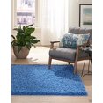 thumbnail image 5 of Unique Loom 3136673 8 x 10 Pi Shag Solide Tapis Rectangulaire&44; Bleu Pervenche, 5 of 5