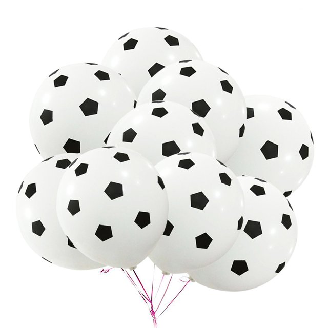 20Pcs 12Inch Party Balloon Soccer Latex Rubber Balloons for Decoration 3g (Football Pattern)