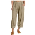 thumbnail image 1 of XZNGL Soft Pajama Pants for Women Casual Solid Color Loose Button Comfortable Straight Pants, 1 of 9
