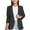 Black, variant on Elegant Girls Long Sleeve Shawl Collar Formal Suit with Inner Pocket Open Front Design for Kids Stylish Occasions