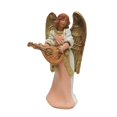 thumbnail image 2 of Roman Figurine de Noël Ange Eva Rose et Or 6 Pouces avec Mandoline, 2 of 2