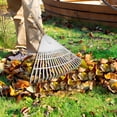thumbnail image 4 of Aodebiao Garden Rake, Rake for Lawn, Rakes for Gardening, Sturdy Non-Slip 21 Plastic Tines Handle Leaf Rake, Compact Rake for Garden, Yard，Collecting Leaves, 4 of 5