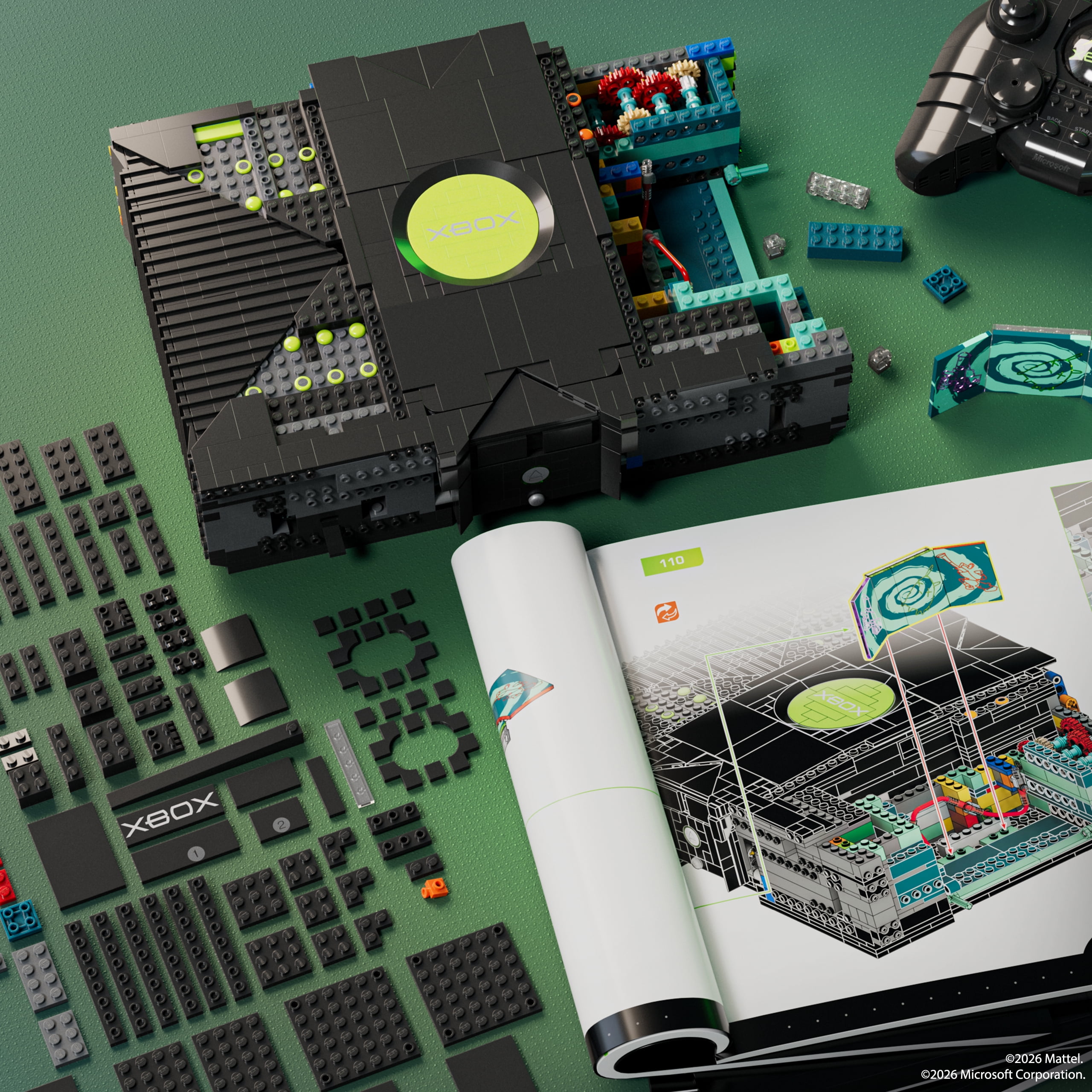 Mattel Brick Shop Microsoft Coffret de construction Xbox originale