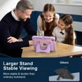 thumbnail image 3 of Case for iPad Mini 7 A17 Pro 2024 / iPad Mini 6 2021 8.3 Inch, Shockproof Protective Cover with Kickstand Shoulder Strap, 3 of 7