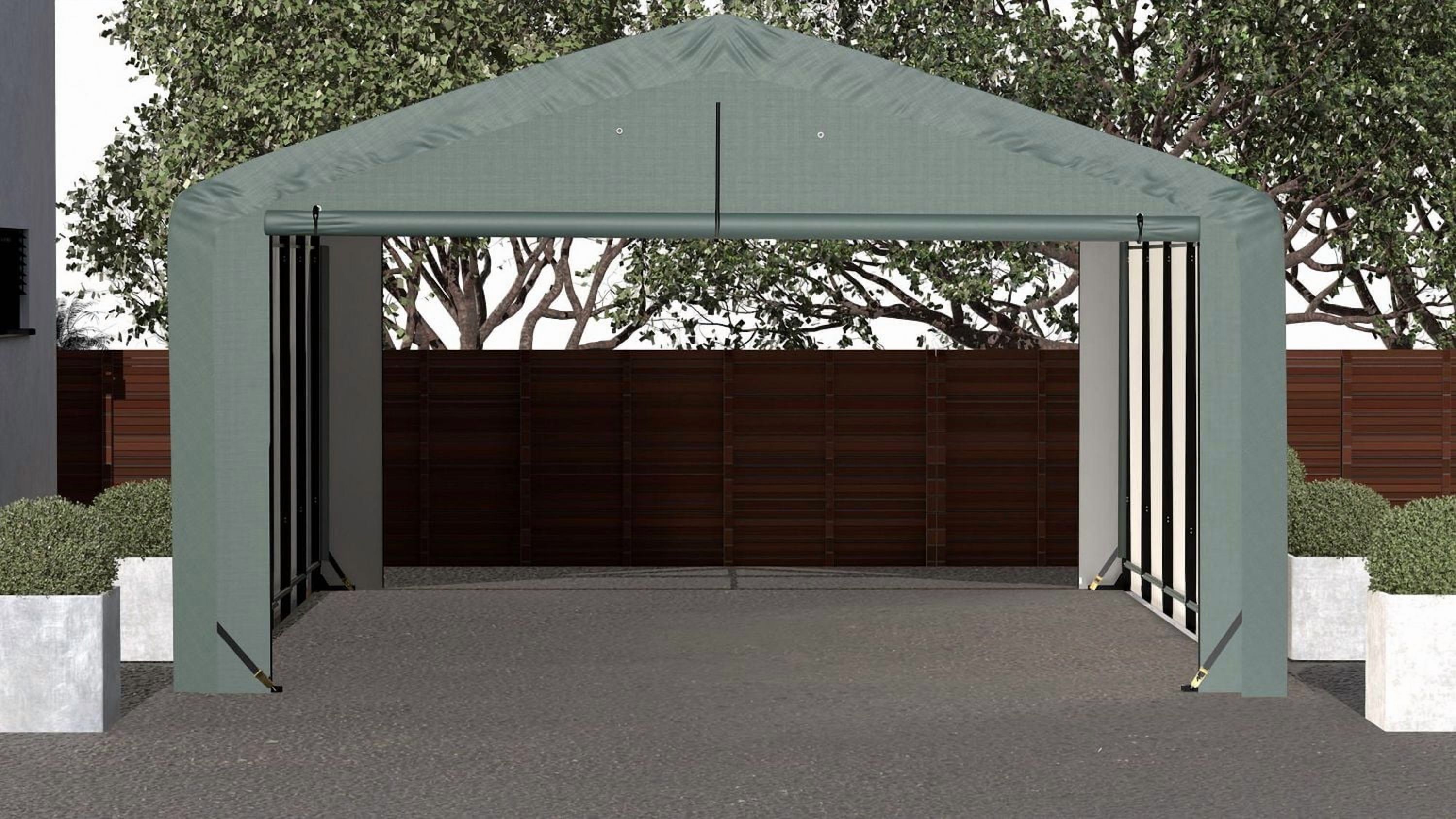 Garage ShelterTube classé vent/neige 20x27x10 Vrt