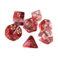 thumbnail image 1 of segolike 7 Pcs Polyédriques D8 D10 D12 D20 Jouets de Divertissement de Jeu de Table Familial, Rouge, 1 of 4