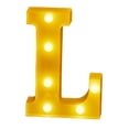 thumbnail image 2 of TopLLC Christmas Decor LED Letter Lights Sign Light Up For Home Party Wedding Decoration Light Up Letters Alphabet Letter Sign Battery Powered For Christmas Birthday Party Decoration warning light, 2 of 4