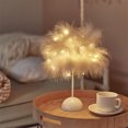 thumbnail image 4 of Creative Feather Bedroom Lamp Bedside Lamp Nightlight Wedding Room Warm Decorative Light Bedroom, 4 of 8