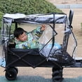 thumbnail image 2 of Camping Trolley Rain Cover Garden Picnic Wagon Stroller Cart Waterproof Cover, 2 of 9