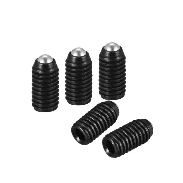 Unique Bargains Ball Point Set Screws, M5 x 10mm High Carbon Steel Metric Spring Hex Socket Grub Screw 20 Pack