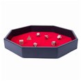 thumbnail image 4 of Fake Leather Dice Tray Octagonal Solid Simple Dice Holder Tray Table Dice Tray, 4 of 10