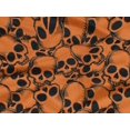 thumbnail image 5 of oneOone Rayon Orange Fabric Skull Craft Projects Decor Fabric Printed By The Yard 56 Inch Wide, 5 of 5