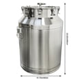 thumbnail image 2 of Réservoir de Fermentation 64 L Réservoir de Stockage pour Fermentation Alimentaire en Acier Inoxydable 304 avec Robinet, 2 of 16