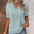 thumbnail image 2 of B91xZ T-Shirts pour Femmes Coupe Classique Manches Courtes Col Rond, Vert Menthe P, 2 of 5